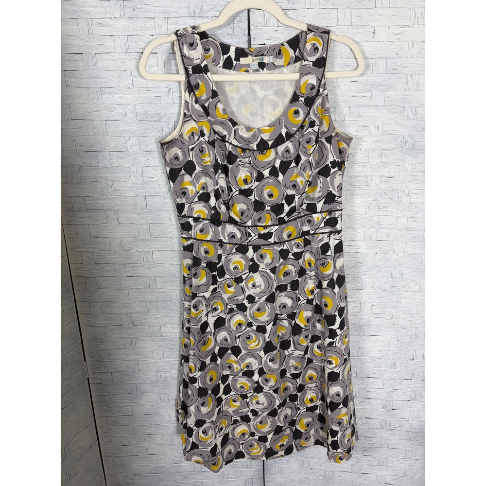 Boden Womens Dress Midi Fit & Flare Floral Rose Empire Waist Sleeveless